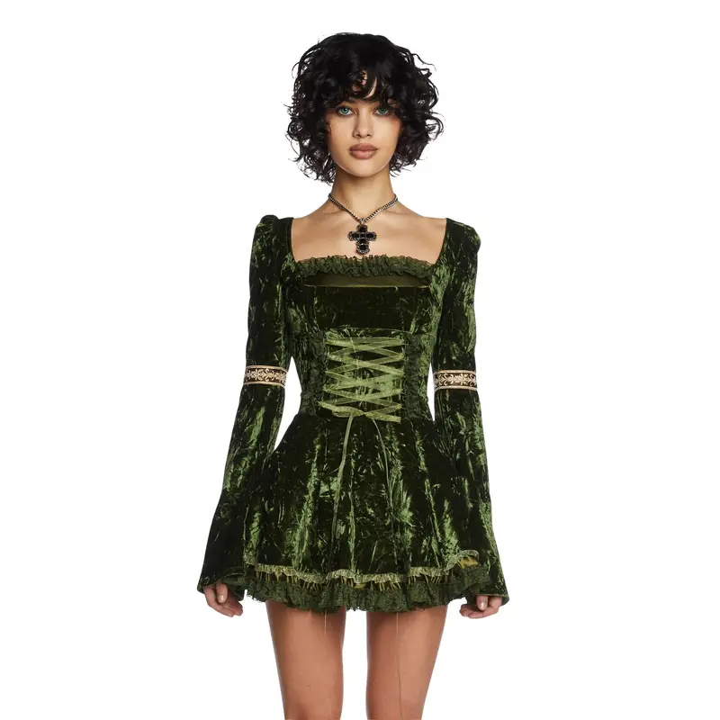 Myths N' Legends Mini Dress - Green