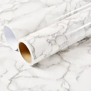 Marble Pattern Self-adhesive Wallpaper, Waterproof Thick Self-adhesive Wallpaper, Practical Wall Decor for Home Kitchen Living Room, Decorative Wallpaper
