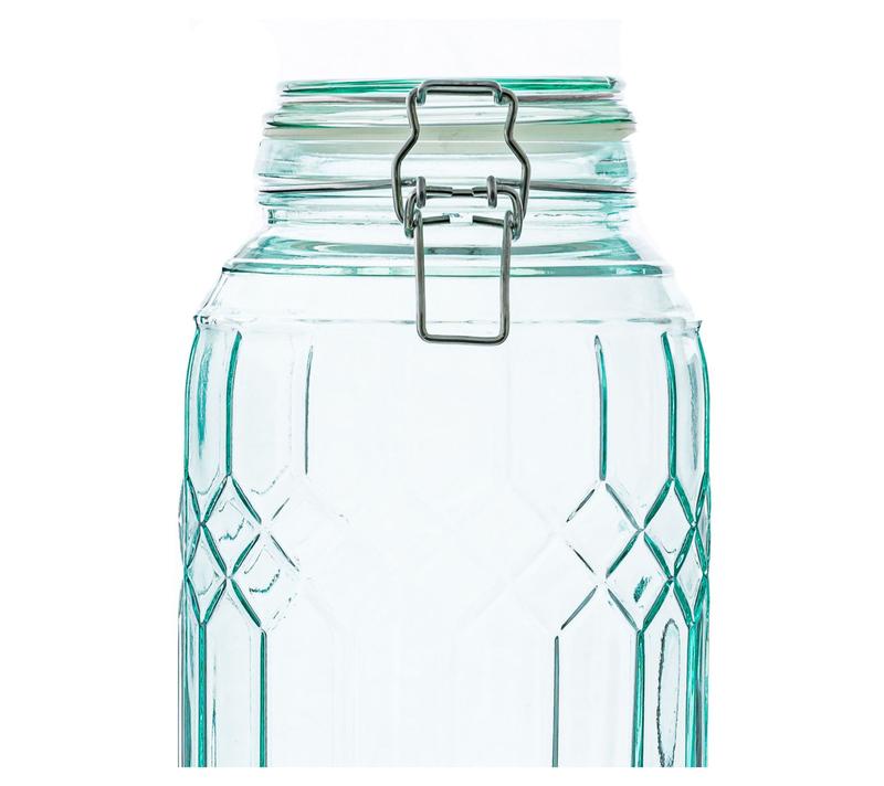 10 Strawberry Street Set of 2 Bleeker Glass Canister, Large