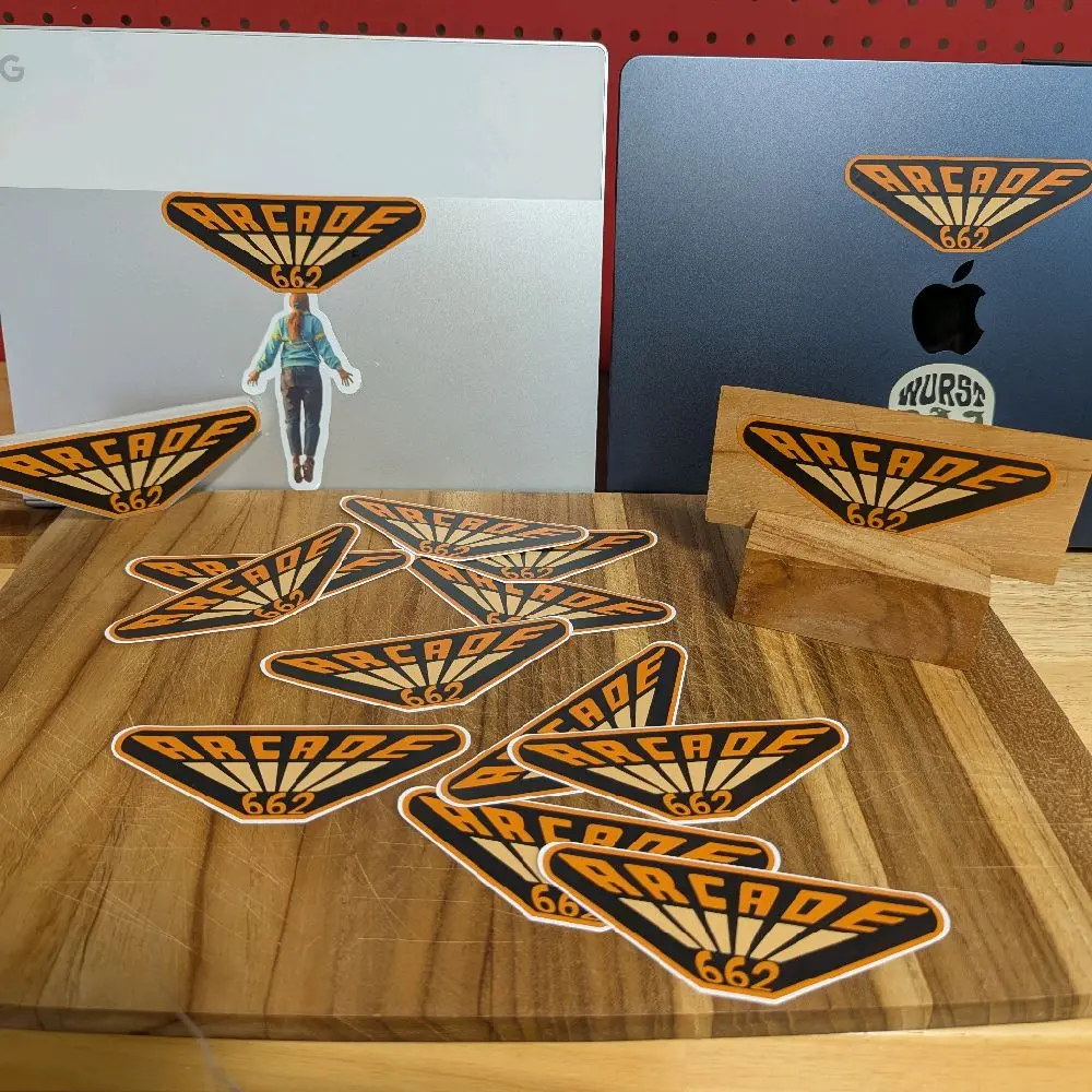 Support the making of my original screen play named Packets by purchasing the sticker. At the Palace Arcade 662 we focus on using AI the create this content.