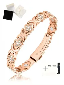 Women's rose gold bracelet, magnetic bracelet, fashionable jewelry, perfect Valentine's Day gift for a loved one, mother, or daughter. Multiple styles available.Valentine's Day gift, gift box, with regulator.