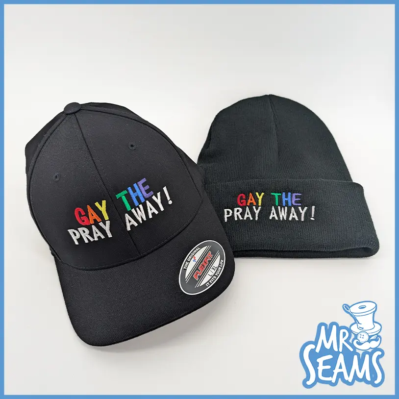 Gay The Pray Away Adjustable and Fitted Hats or Beanies