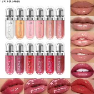 Pearl Lip Gloss, Moisturizing Long-Lasting Mirror Finish Glossy Liquid Lipstick, Ideal Christmas and Valentine's Day Gift, Cosmetics