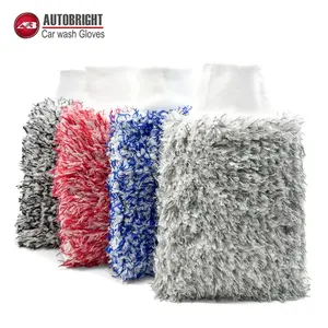 Premium Microfiber Car Wash Gloves - Ultra-Soft