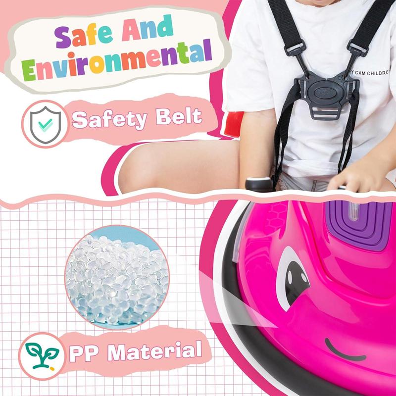 TOBBI 12V Snail Baby Bumper Electric Car, Kids Ride On Toy with Remote Fun