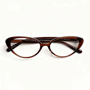 FIANPOR Red TR90 Sheet Material Cateye Glasses with Tortoise Shell Frame and Classic Design for Everyday Wear