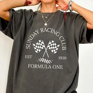 Sunday Racing Club Formula One T-Shirt, Aesthetic F1 Shirt, Formula 1 Shirt, F1 Fan Gift, Racing Club Tee, Preppy Racing Clothing