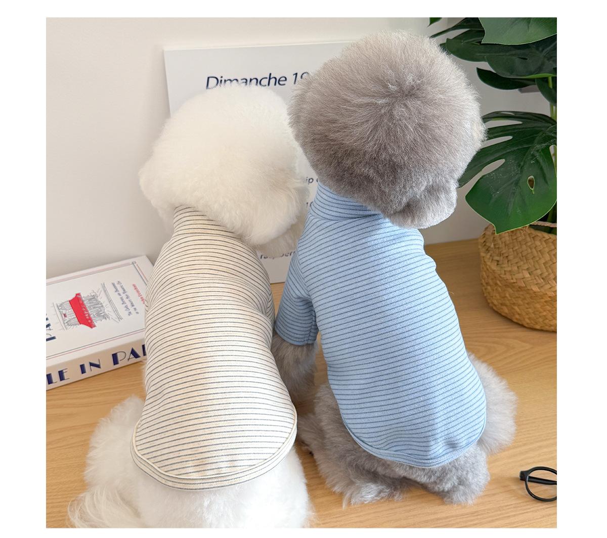 Pet Clothes Dog Cat Puppy Kitty Winter Warm Stripes Thickened For Small Medium Dog DDY183