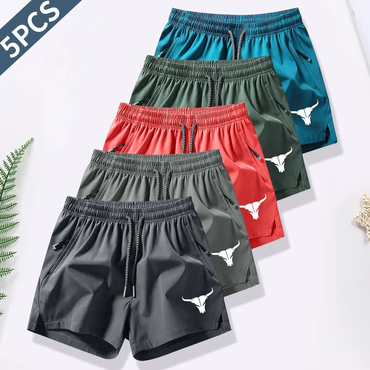 Dark Gray - Light Gray - Watermelon Red - 