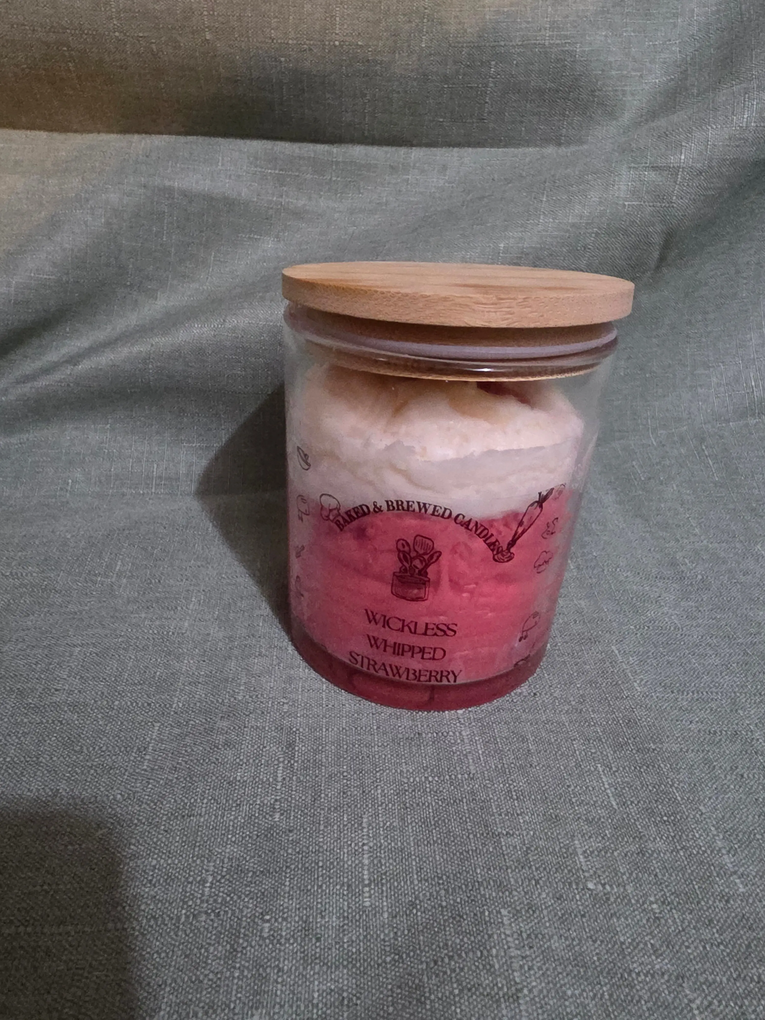 Strawberry Wickless Candle