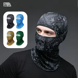 Summer Fashion Walnut Flower Balaclava Hat Unisex Head Cover Moisture-Wicking Quick-Dry Lightweight Breathable Face Mask Outdoor Sports Riding