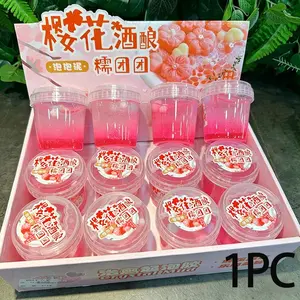 High Aesthetic Bubble Clay/crystal Mud, Stress Relief Toy, Cherry Blossom Crystal Mud, Non-Sticky Bubble Mud, Large Jar, Squishy Sensory Fidgets