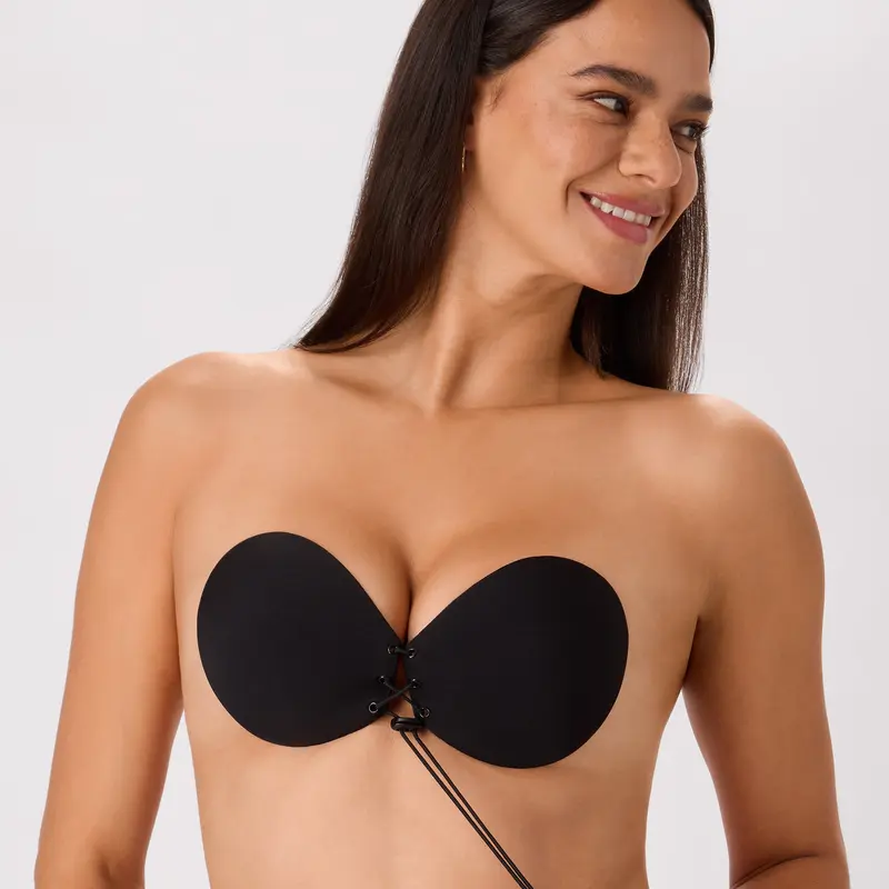 Maidenform Lace Up Adhesive Bra, Reusable Lift & Shape - Backless, Deep V Women's
