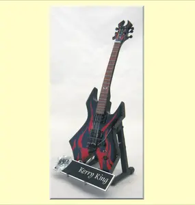 KERRY KING   Miniature Guitar from Slayer with Guitar Pick