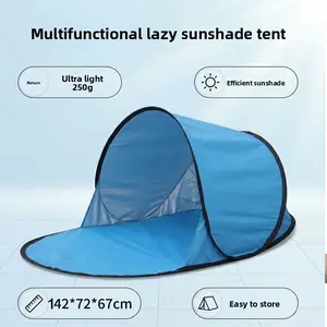 Outdoor quick-opening tent single sunscreen sunshade portable beach camping automatic folding lightweight tent