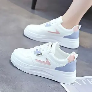 Sneakers Breathable Increase height fashion casual shoes and Korean simple and cute women's shoes Rubber Badminton