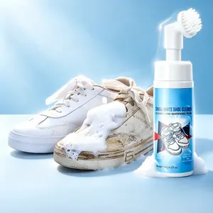 Water-Free Foam Shoe Cleaner Kit (9.17 oz) –  Quick Clean for White Shoes, Leather, Suede, Rubber & Canvas