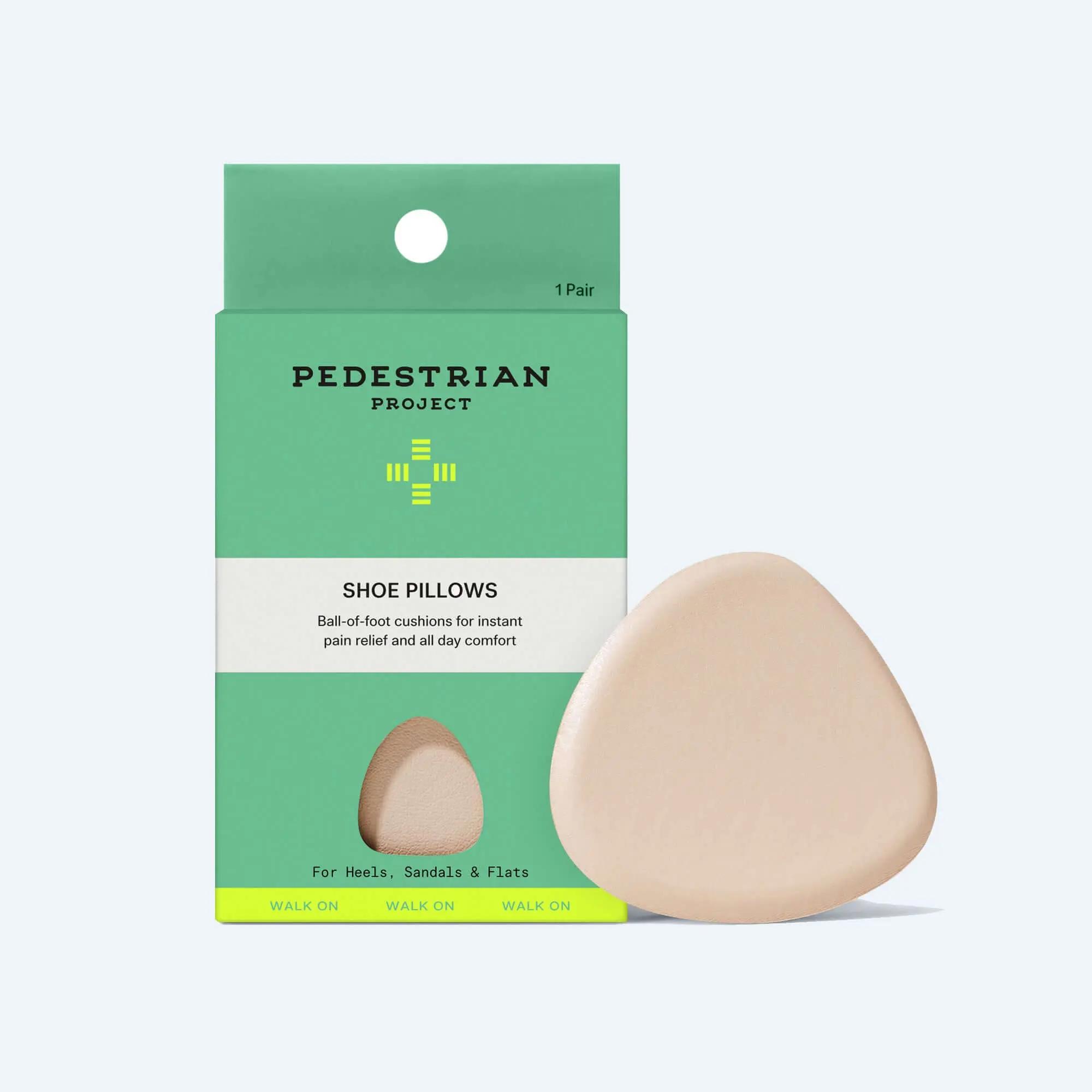 Shoe Pillow Ball of Foot Cushions - Metatarsal Pads for High Heels, Flats and Everyday Walking