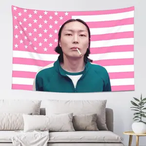 Nam-gyu Pink American Flag 40in*60in Funny Decorative Banner For College Dormitory Room Decoration Garden Yard Tapestry