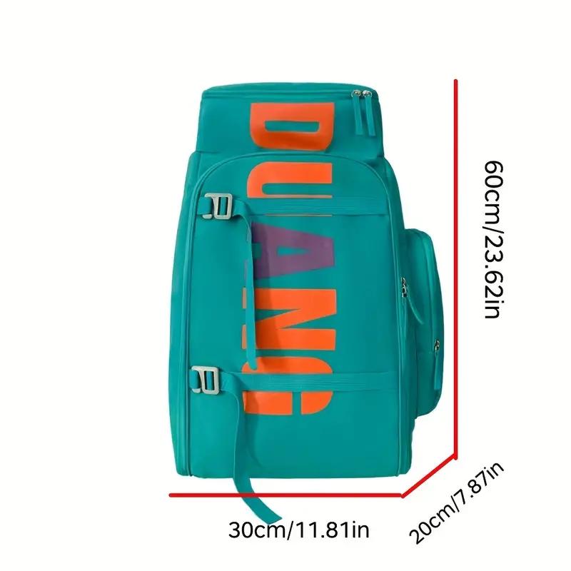 Gift Large Capacity Foldable Backpack Black Green Travel Bag For Men Women  - Adjustable Strap, Laptop Compartment, Trolley Sleeve, Water-Resistant Nylon Material, Street Style for School Outdoor Travel, Vacation, and Going Out - Hand Wash Only