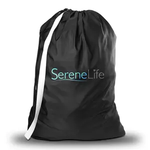 Nylon Laundry Bag | Portable Storage Bag with Drawstring Closure - Holds 3–4 Loads - Heavy-Duty, Tear-Resistant Washing Bag Comforters, Blankets & More - Household Essentials