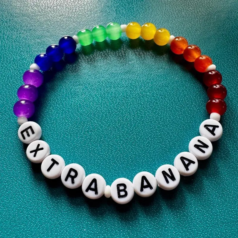 Extra banana. Skip. Scott Hunter. Kip Grady. Beaded friendship bracelet.