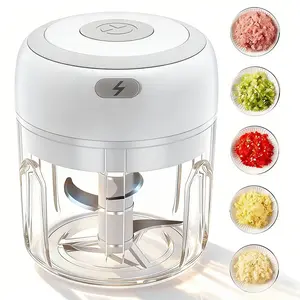 Mini Food Processor (250 ml), Meat Grinder, Vegetable Chopper, Multi-functional Garlic Masher, Garlic Grinder, Kitchenware