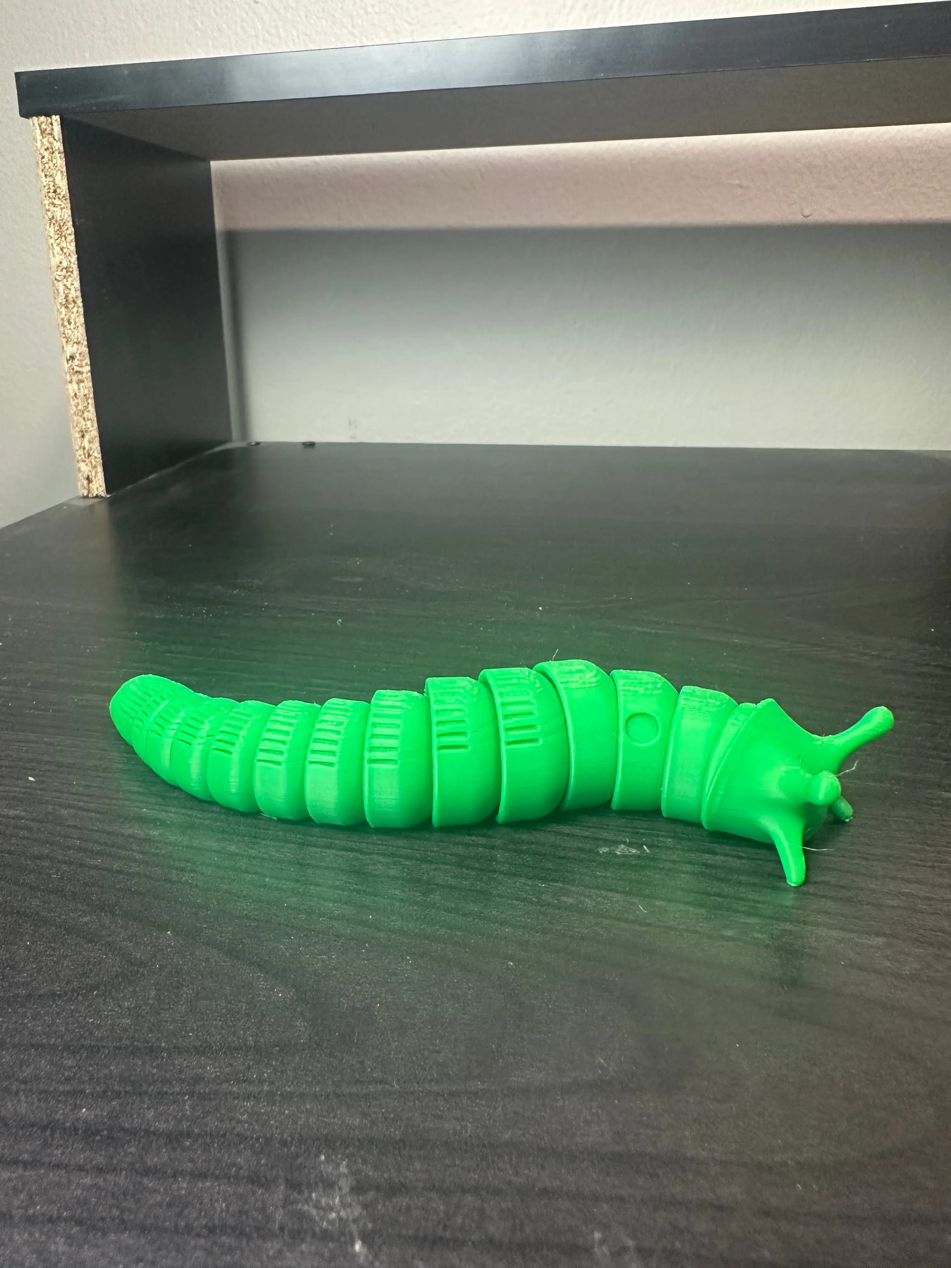 Articulated Lime Green Snail – Flexible 3D Printed Fidget Toy - MADE TO ORDER