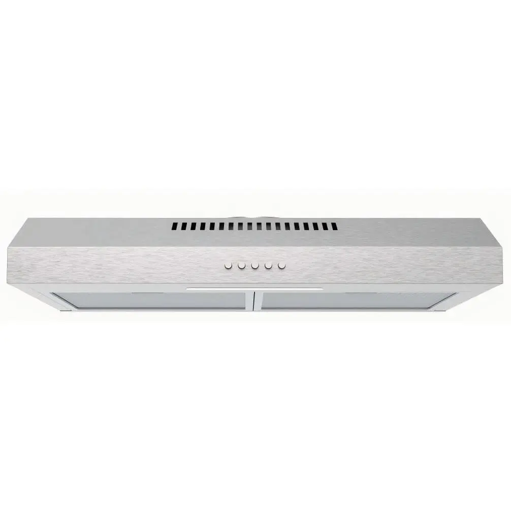 Garvee 30-Inch Modern Mechanical Cabinet Range Hood for Home Kitchens with Modern Home Decor Appeal, Cold-Rolled & Galvanized Steel Construction, Mechanical Controls, 120V 60Hz 90W Motor, 150cfm Flow, Matte Black Finish