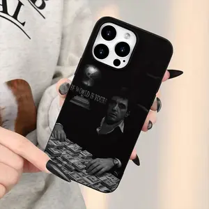 Liquid Large Hole Movie Character Money Pattern Shockproof Phone Case for iPhone 15/plus/pro/max, Gift for Family/girlfriend
