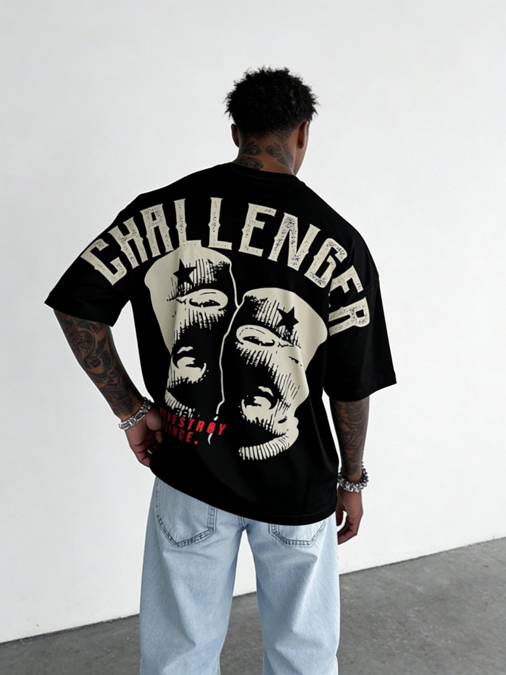 Unisex Y2K 3-pack: oversized T-shirts with hip-hop prints; retro gang-style loose short-sleeve men’s T-shirt; back print T-shirt with a large graphic. Perfect for summer trends, parties, hip-hop venues, and home wear.