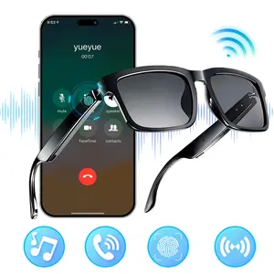 Smart Sunglasses Wireless Bluetooth Glasses Siri Assistant, Polarized Lens, Ergonomic Touch Frame, Bluetooth Glasses Anti Blue Light Glasses for Women Men Open Ear Sound Smart Audio Glasses