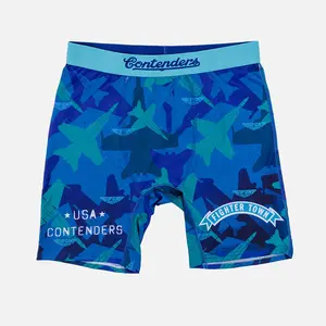 Contenders Men's Official Licensed TOP GUN: Maverick Fighttown Boxer Briefs - 88% Polyester-12% Spandex Undergarments, Polyester Clothes, Sporty Men's Underwear with Ride Control Performance