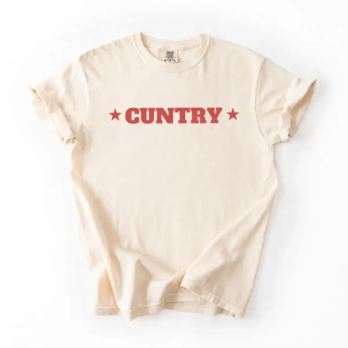 Cuntry Comfort Colors Shirt, Country Shirt, Country Gift, Western Shirt, Women's Rodeo Shirt, Cowgirl Shirt, Country Concert Music Festival Womenswear - KitchenEra