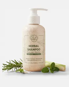 HERBAL SHAMPOO | Hemp Seed + Rosmary | Lightweight Clarifying Formula | For all Hair Types
