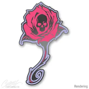 FTF Femme Fatales Rose 2023 First Edition Pin J. Scott Campbell