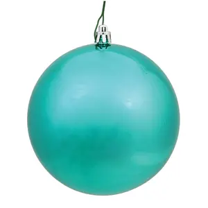 Vickerman N590642DSV 2.4" Teal Shiny Ball Ornament 24 Per Bag