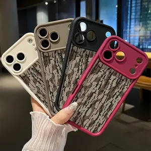 Compatible with iPhone 17 Pro Max 16 Plus 15 14 13 12 11 XR Air E Phone Case Wood Grain Camouflage Soft TPU Anti-Slip Rugged Durable Cover for Boy Tough Artistic Cat outdoorfun cute designer viral lacy selfie light Rotatable Stick Tripod Remote