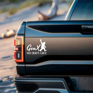 Gen X “We Don’t Care” Vinyl Decal – Bold Statement for Car, Tumbler & Window