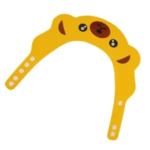 Adjustable Splash-Proof Silicone Baby Infant Bath Cap, Soft Non-Toxic Shower Hat, Shower Caps, Cute Cartoon Toddler Bathroom Accessories, Eva Thick Material