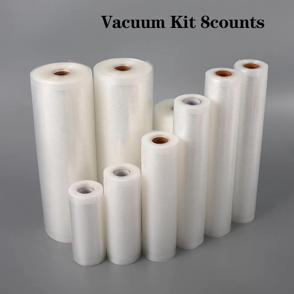 Vacuum Sealer Bag, Vacuum Sealed Bag, Vacuum Seal Bags, 8 Rolls Food Freshness Vacuum Bag, Vacuum Packaging Bag for Vacuum Sealers, Food Vacuum Packaging Sealer Storage Bag, Vacuum Packing Seal