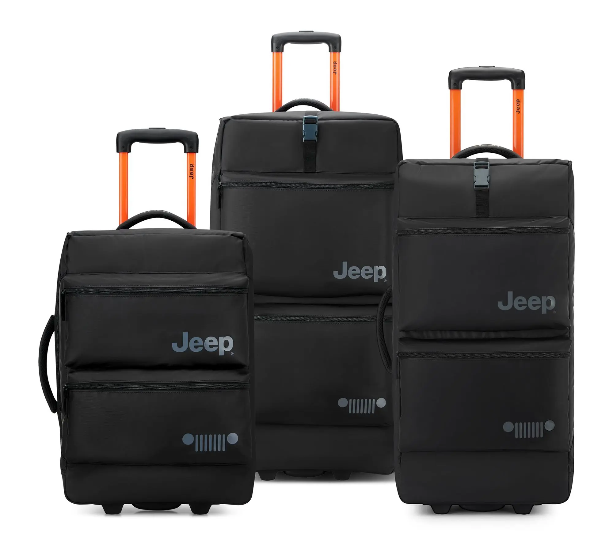 Delsey Jeep JSOO6B 3-Piece Rolling Duffel Luggage Set Delsey Jeep JSOO6B 3-Piece Rolling Duffel Luggage Set