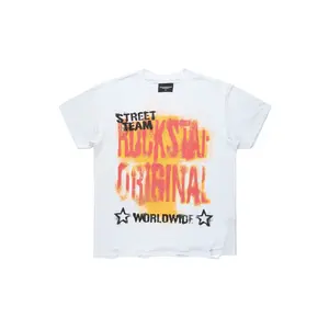 Crest White Oversized Graphic T-Shirt