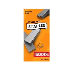 Standard 26/6 Full-Strip Staples - 5000-count