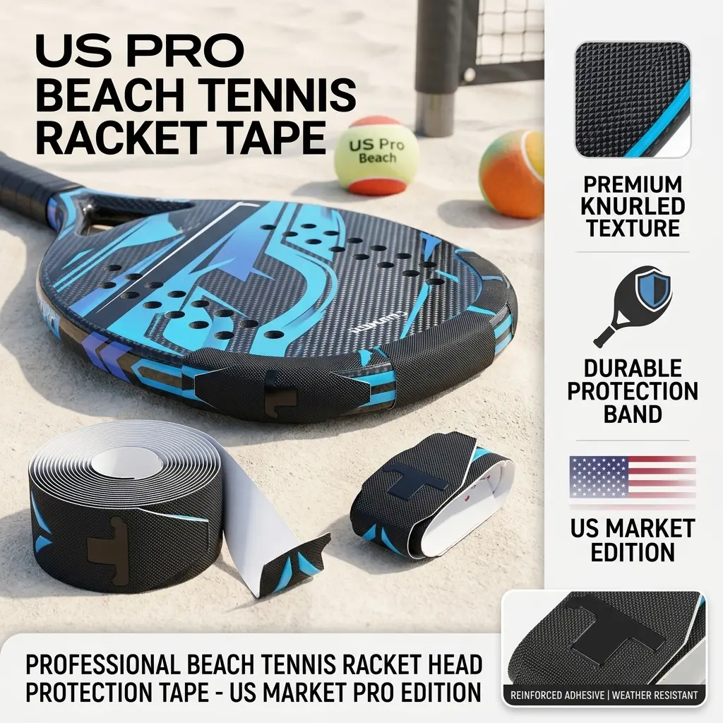 Beach Tennis Racket Tape Head Protection Band Tennis Paddle Head Tape Sports Accessory