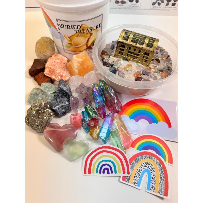 RAINBOW GEMSTONE MINING BUCKET - HALF GALLON OR GALLON