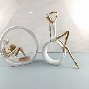 Modern High-End Light Luxury Art Girl Ornament Creative Simple Home Entrance Living Room TV Cabinet Wine Cabinet Decoration