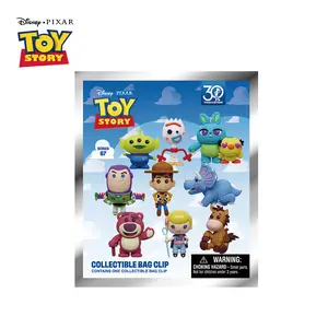 1PC Disney Officially Licensed Pixar Toy Story 4 Blind Bag Keychain 3D Foam Figure Pendant Zipper Pull Backpack Charm Collectible Gift Valentine's Day Gift for Kids Fans Woody Buzz Lightyear Bo Peep Bullseye Buttercup Trixie Forky Duck Rabbit