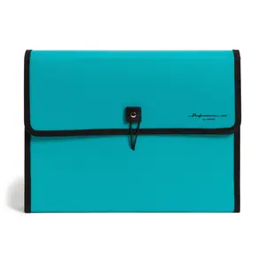 U Brands Performance Poly 13 Pocket Expandable File Folder, Teal