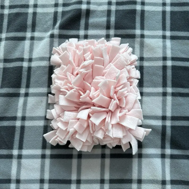 Small Animal Baby Pink Washable Snuffle Enrichment Food and Treat Mat for Interactive Feeding